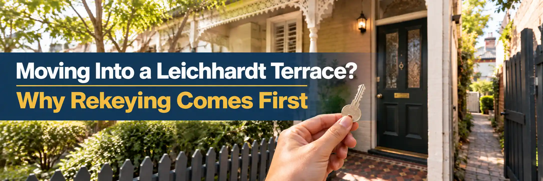 Moving into a Leichhardt terrace home and rekeying the front door lock