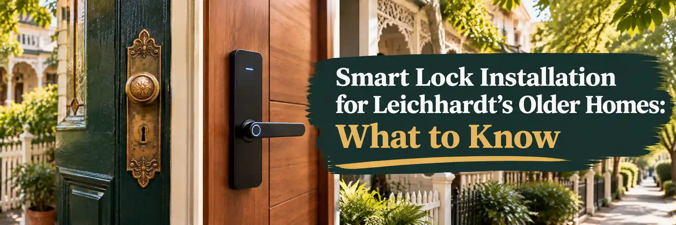Smart lock installation for older homes in Leichhardt with traditional and modern door locks